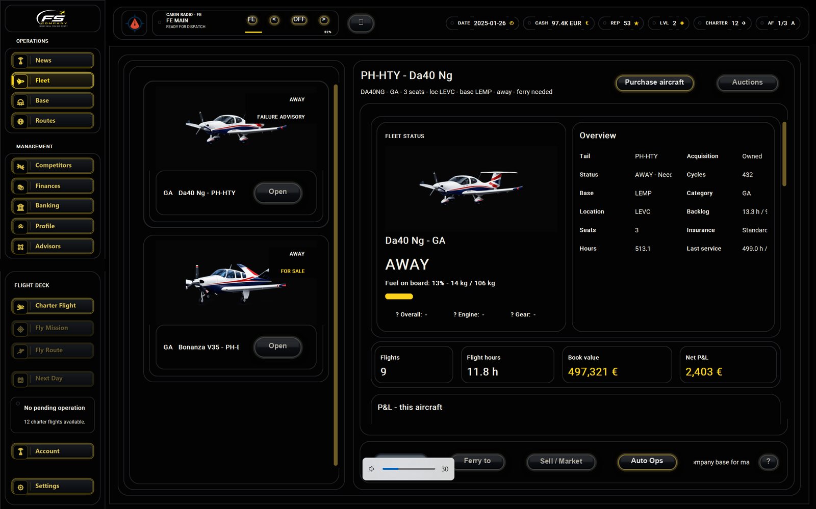 FSCompany aircraft detail